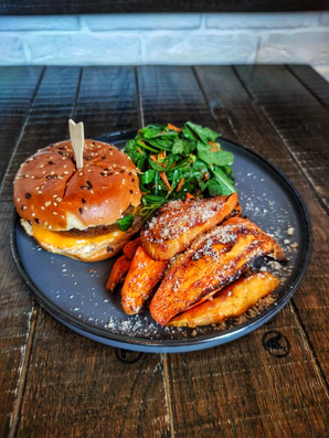 Burger din năut și fasole